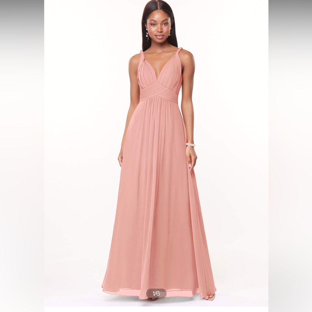 Azazie Maren Dress - Color Roseette Size A6 ( No Alterations Done )